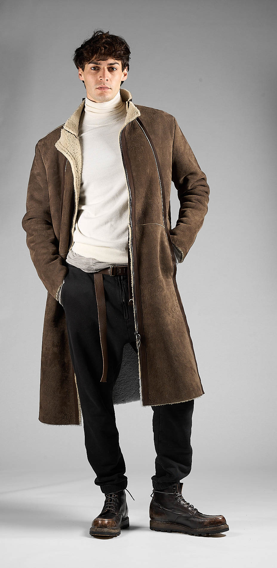 DANIELE BASTA LEATHER AND SILVER JACKET 